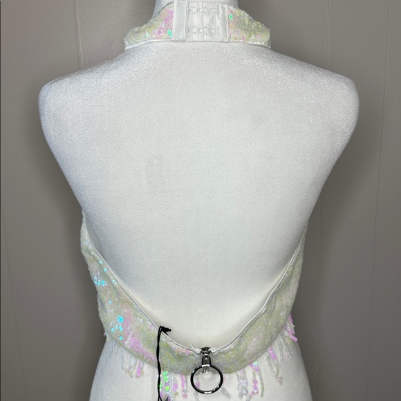 NWT Dolls Kill Solar Flair Sequin Bustier Top - Picture 8 of 13